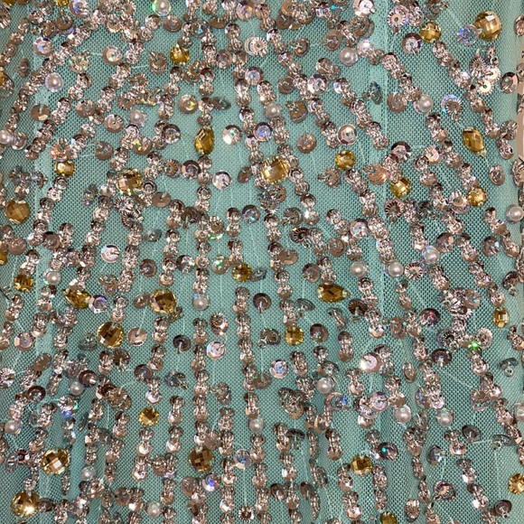 Sean Collection Mint Green Prom Dress! - Picture 6 of 15